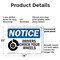 Signmission Drivers Chock Your Wheels OSHA Notice Sign, Plastic, 14in W x 10in L, 2PK OS-2PACK-NS-P-1014-L-15512 - alternate 2